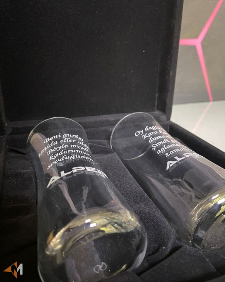 Kişiye Özel Kutulu Heybeli Rakı Bardağı