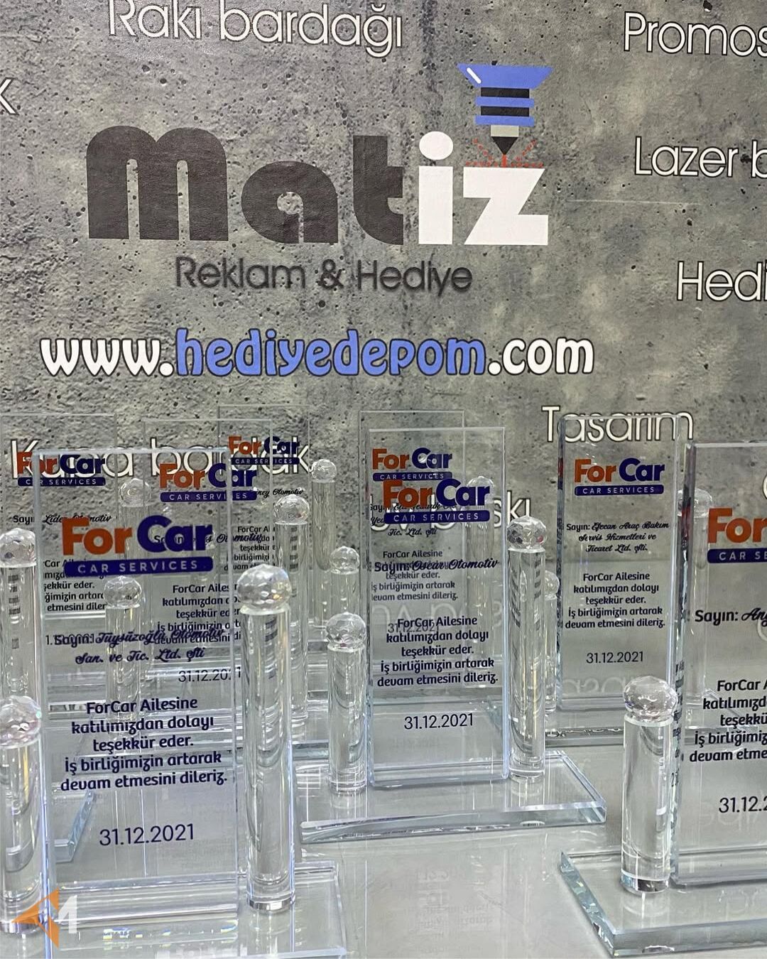 Özel Kesim Kristal Plaket