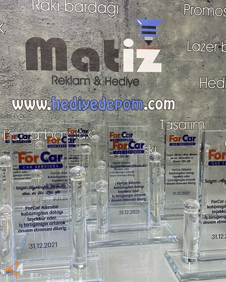 Özel Kesim Kristal Plaket