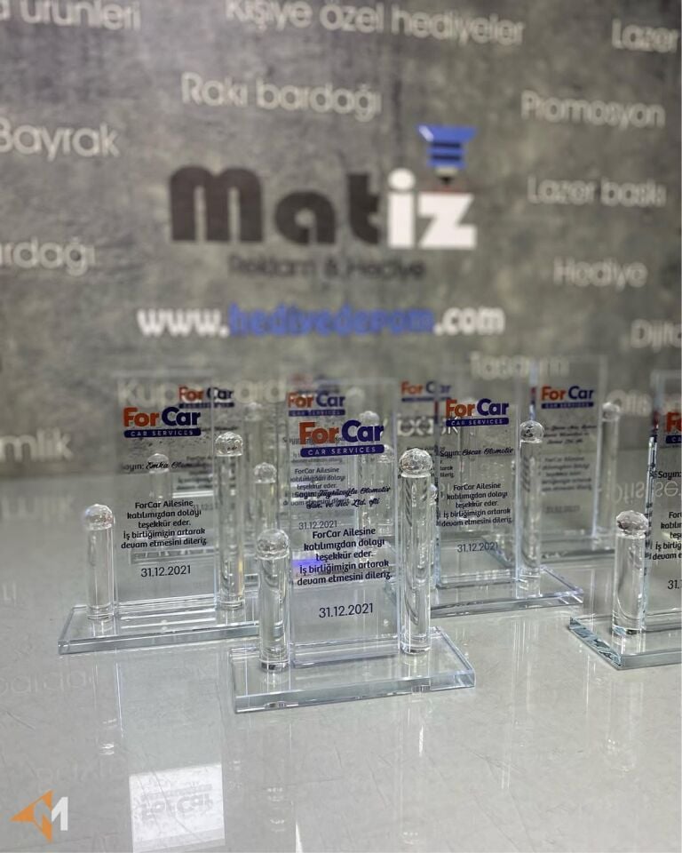 Özel Kesim Kristal Plaket