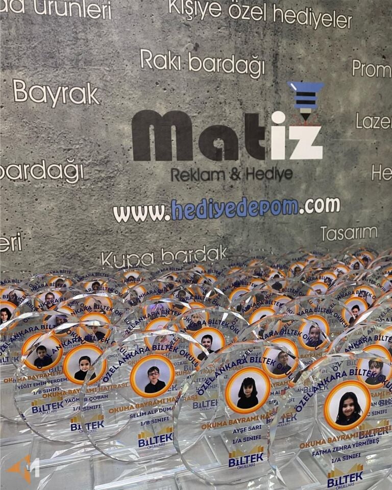 Yuvarlak Kristal Plaket