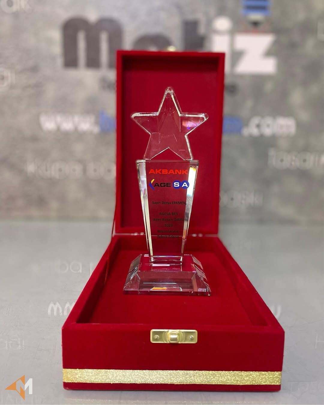 Yıldız Model Kristal Plaket