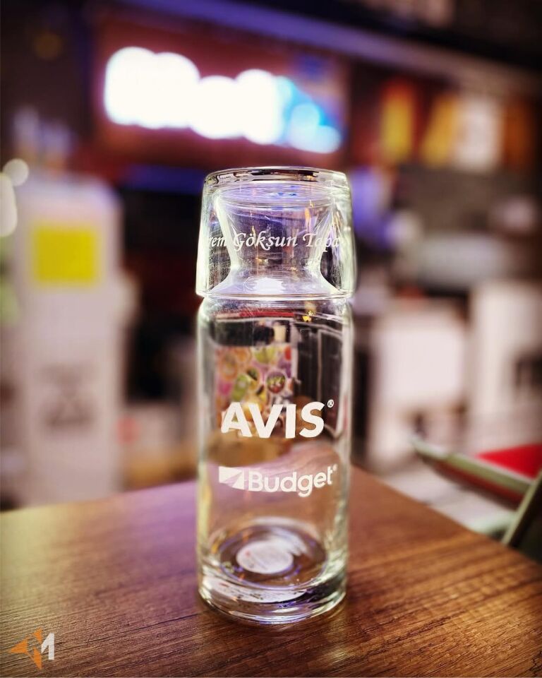 Logo Baskılı Cam Sürahi