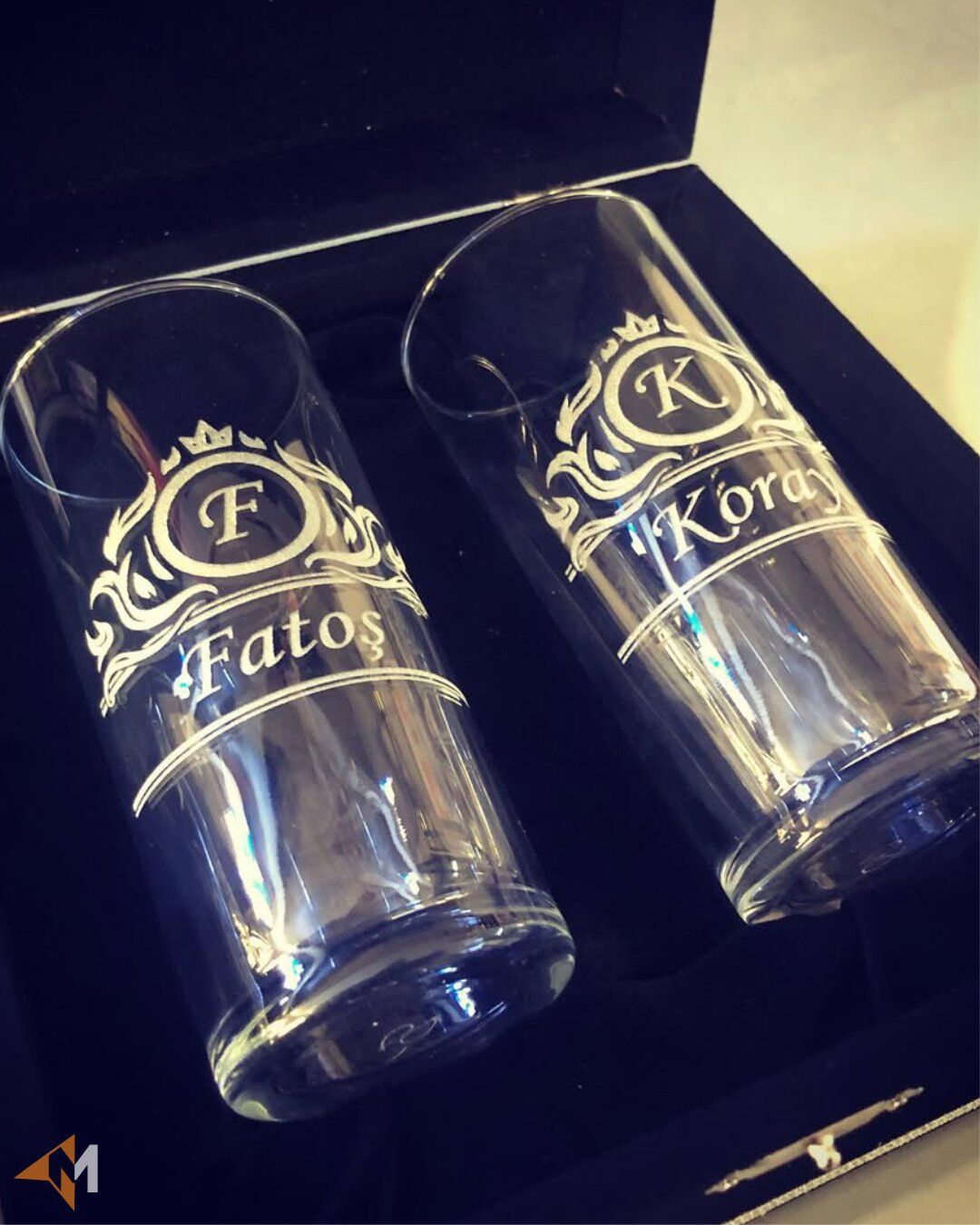 Kutulu Motifli Rakı Seti