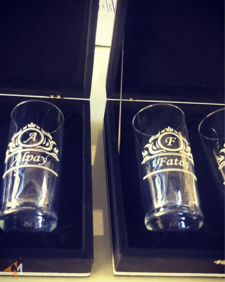 Kutulu Motifli Rakı Seti