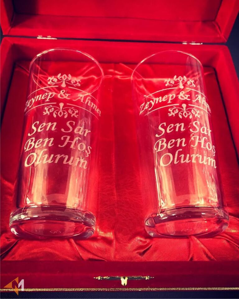 Kırmızı Kutulu İsme Özel Rakı Seti
