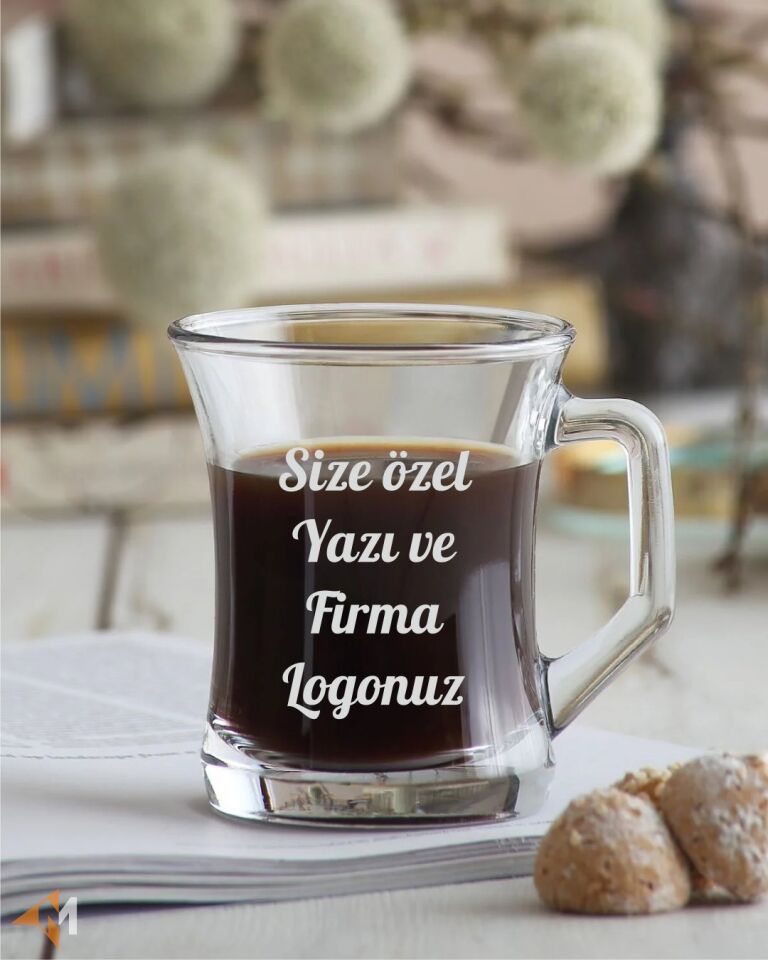 Firma Logolu Cam Kupa Bardak