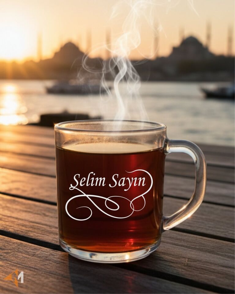 Lazer İşleme Cam Kupa Bardak