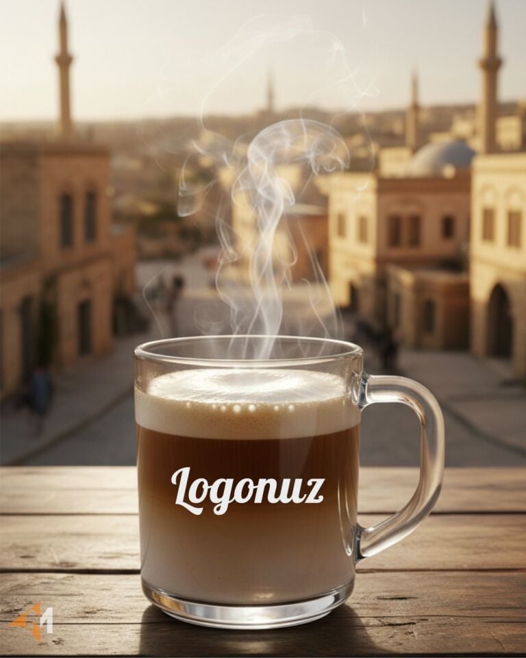 Firma Logolu Cam Kupa Bardak