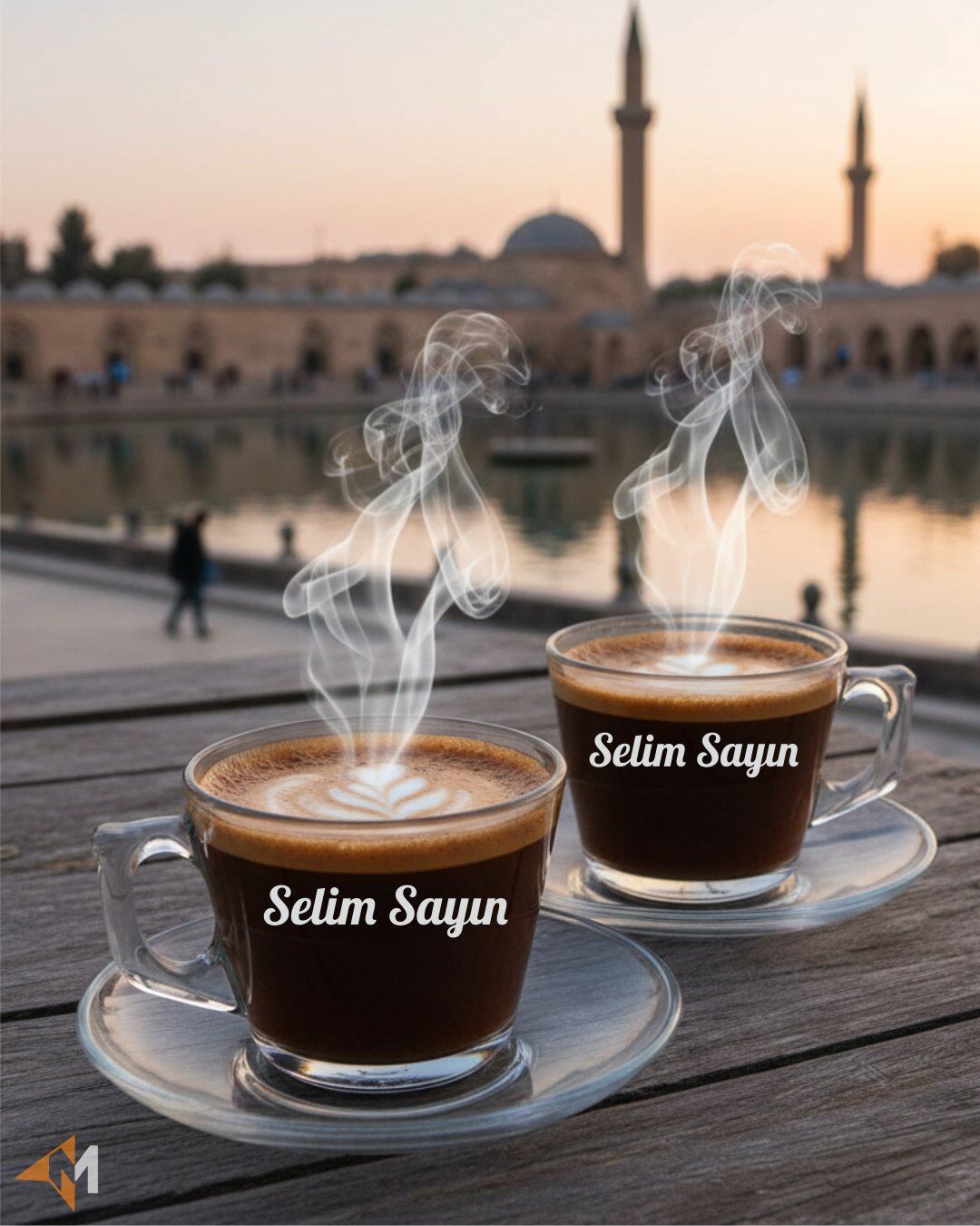 İsim Baskılı Cam Fincan Takımı