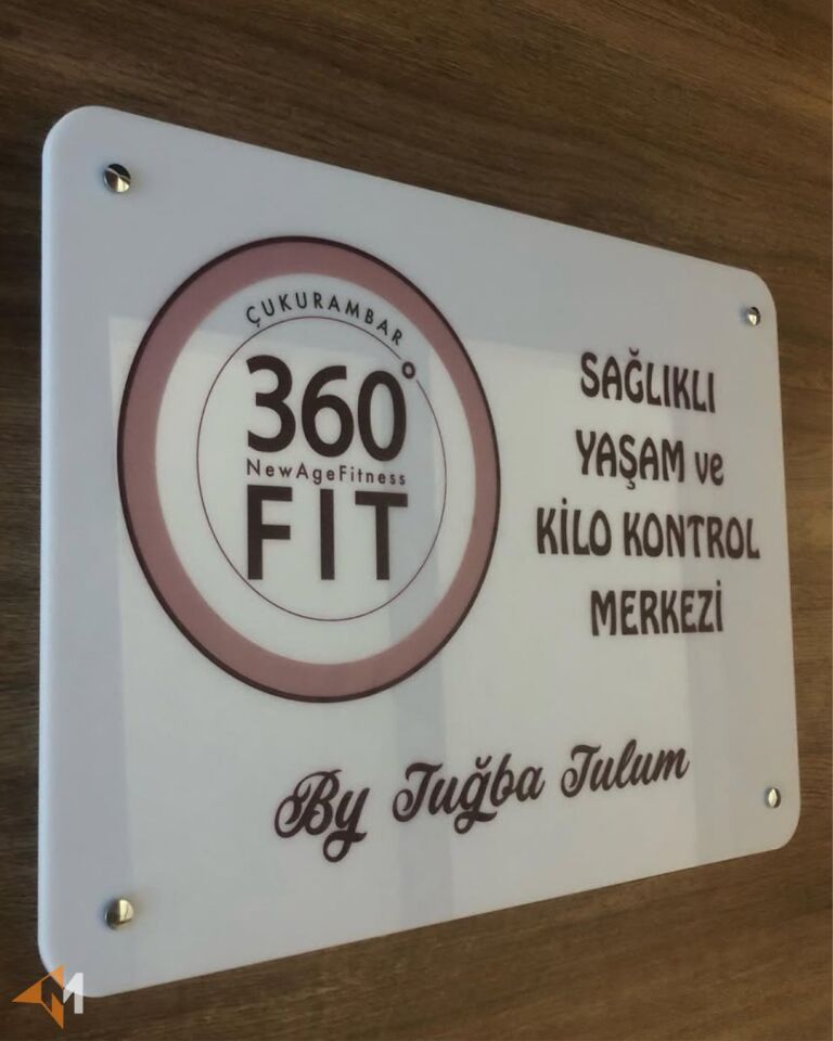 Uv Baskılı Beyaz Pleksi Tabela