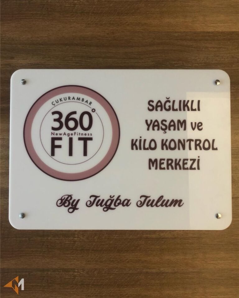 Uv Baskılı Beyaz Pleksi Tabela