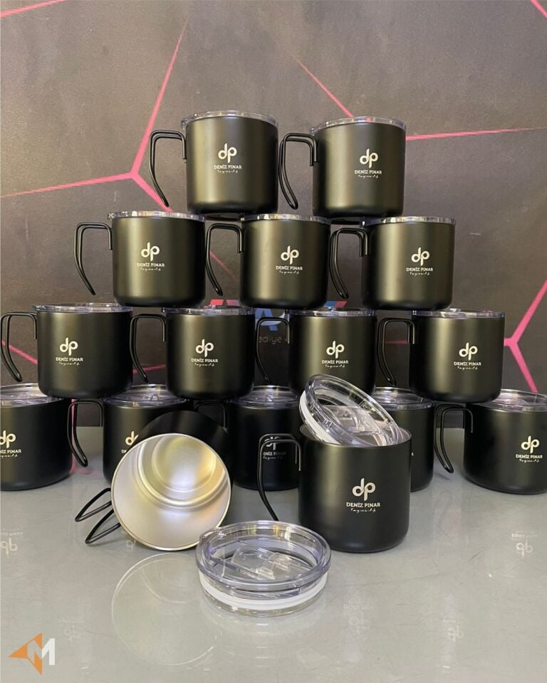 Logo Baskılı Çelik Bardak Termos