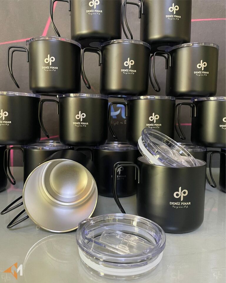 Logo Baskılı Çelik Bardak Termos