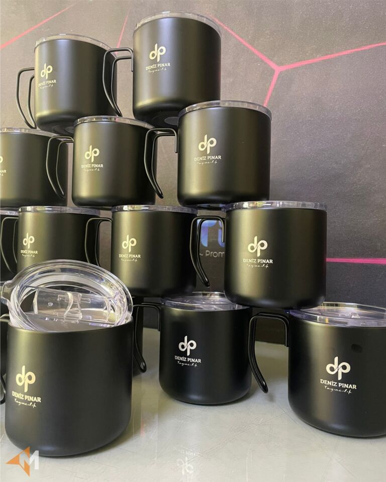 Logo Baskılı Çelik Bardak Termos