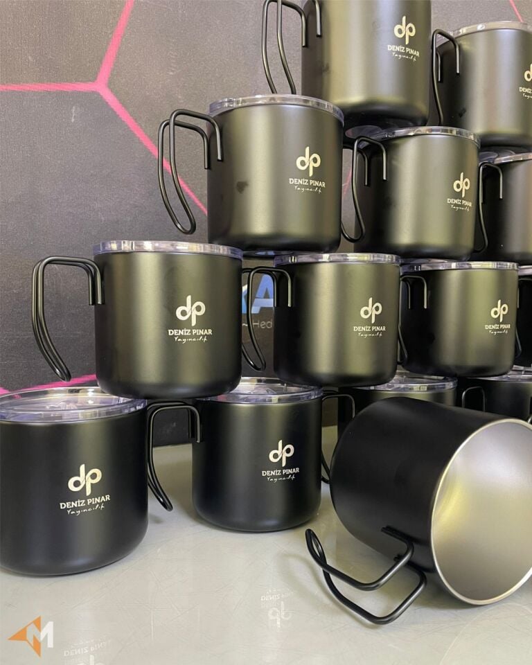 Logo Baskılı Çelik Bardak Termos