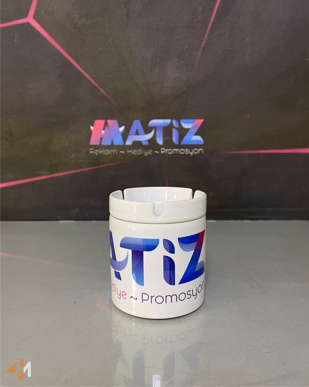 Firma Logo Baskılı Seramik Küllük