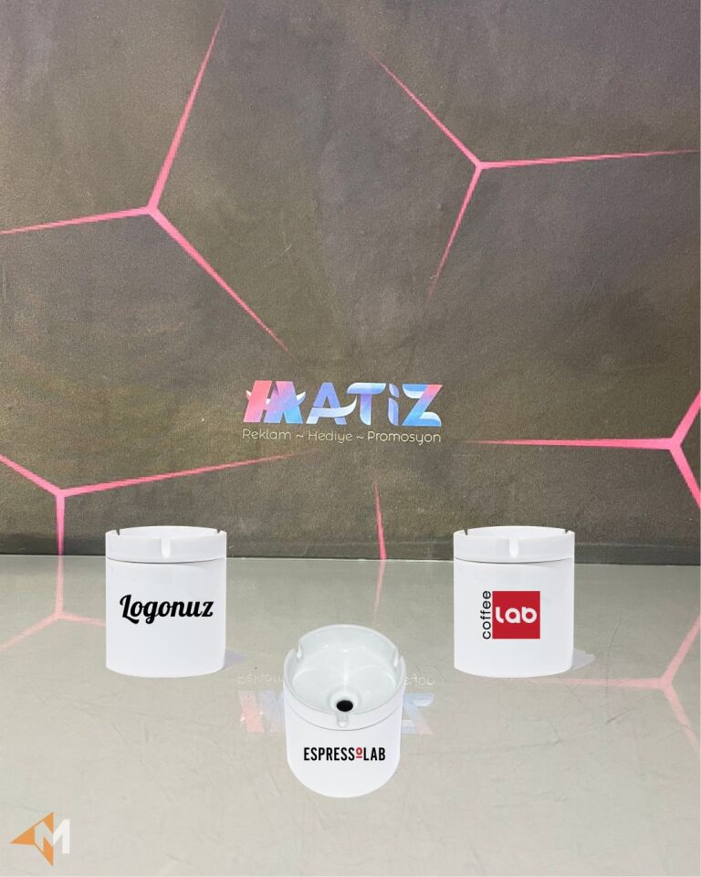 Firma Logo Baskılı Seramik Küllük