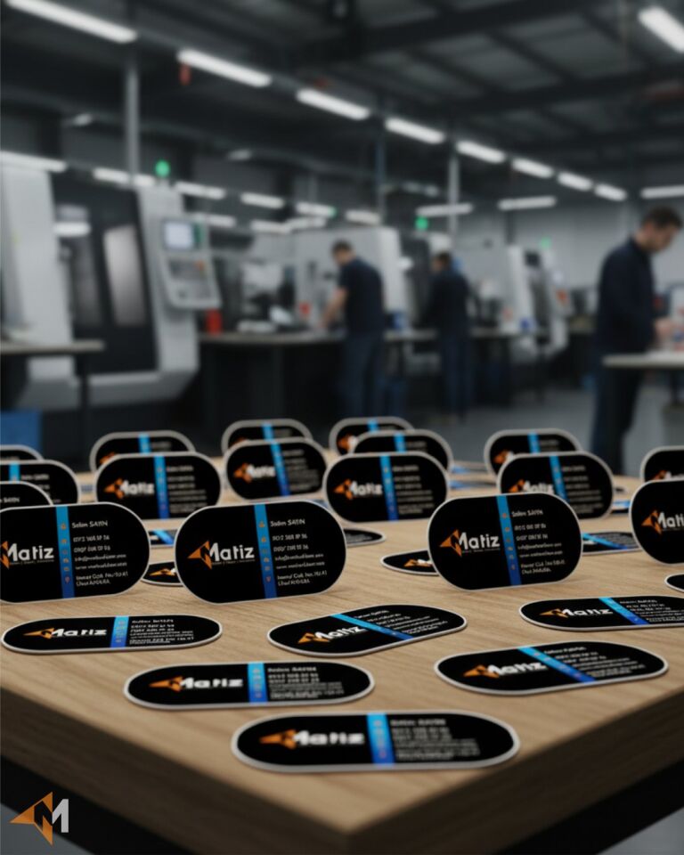 Oval ve Kabartma Kartvizit