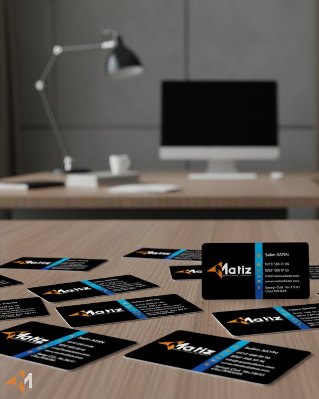 Oval ve Kabartma Kartvizit