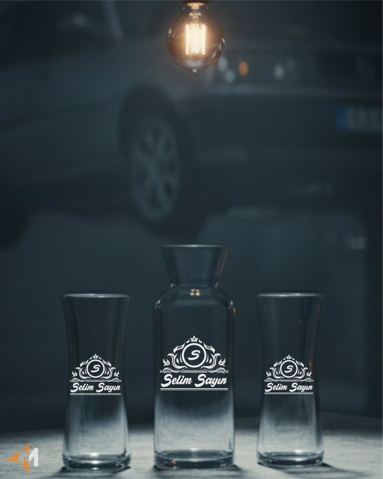 Heybeli Bardak Karaflı Rakı Seti