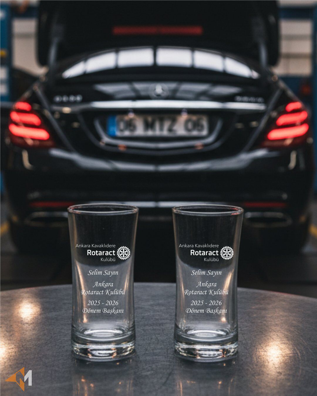 Derneklere Özel Lazer Baskı Rakı Kadehi