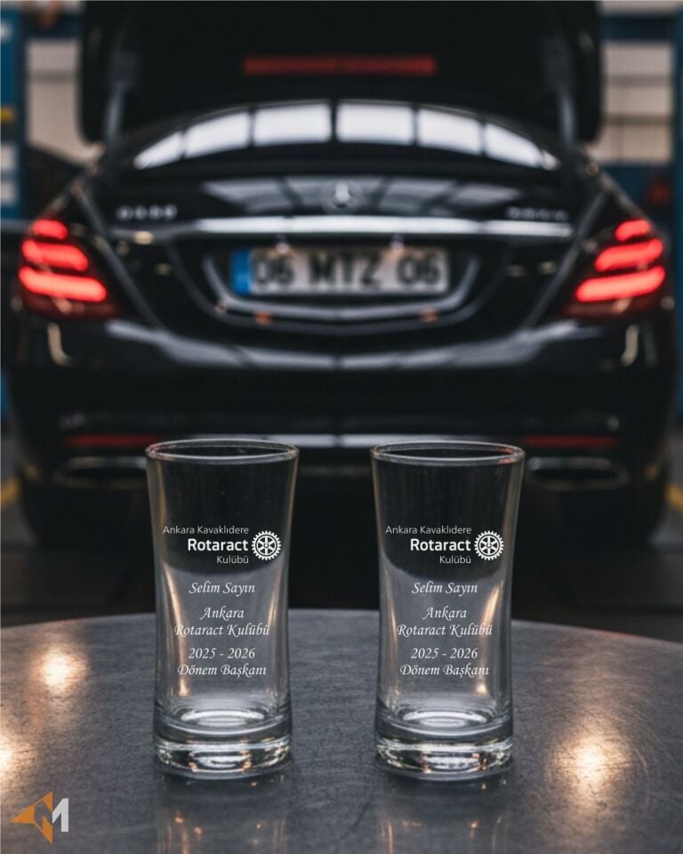 Derneklere Özel Lazer Baskı Rakı Kadehi