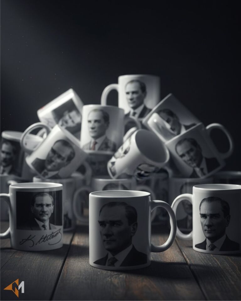 Atatürk Baskılı Kupa Bardak