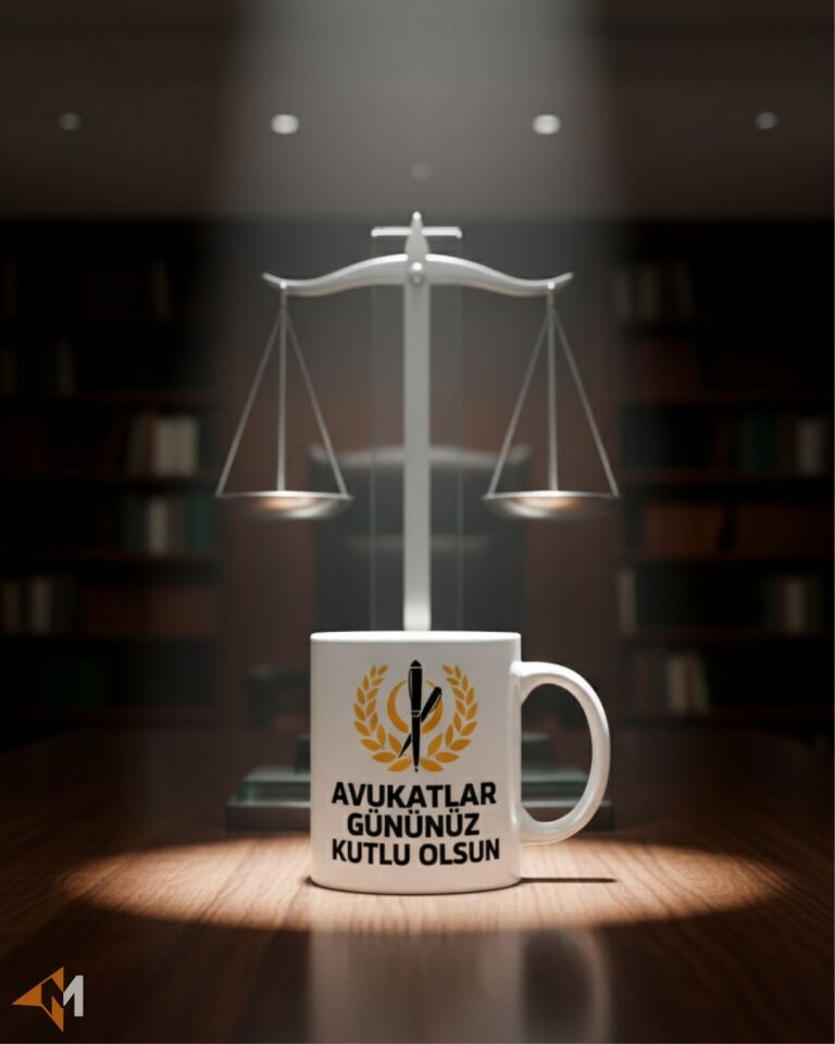 Avukat Logo Baskılı Kupa Bardak