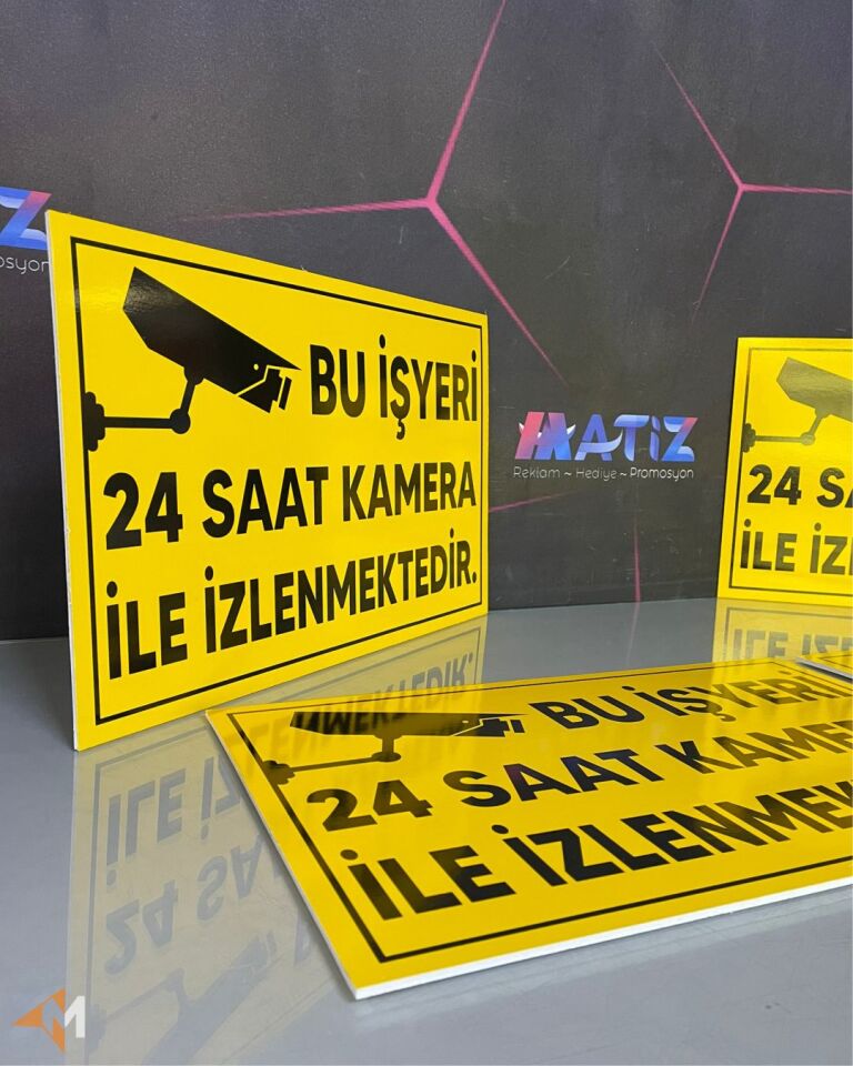 İşyeri Güvenlik Kamera Levhası
