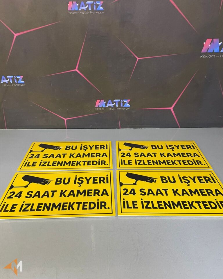 İşyeri Güvenlik Kamera Levhası