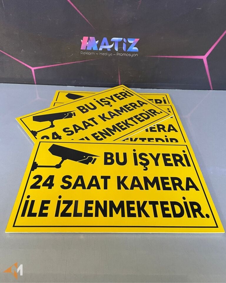 İşyeri Güvenlik Kamera Levhası