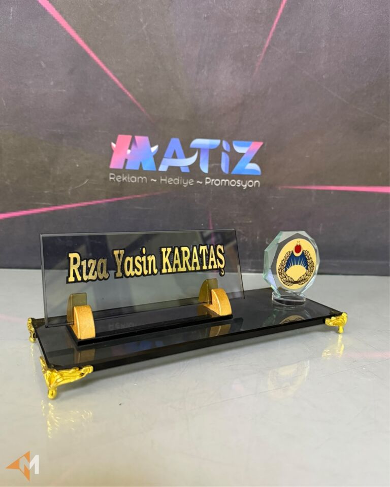 Firma Logolu Ekonomik Masa İsimliği