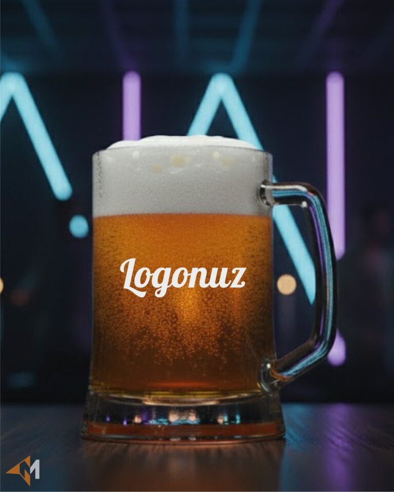 Logo Baskılı Bira Bardağı