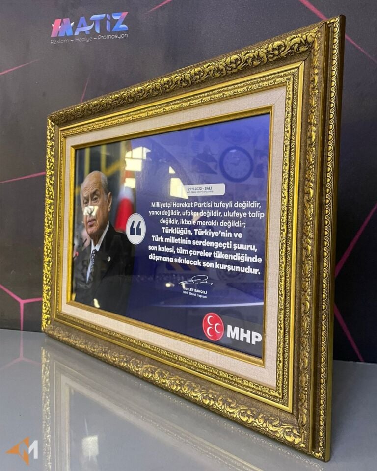 Devlet Bahçeli Lüx Tablo