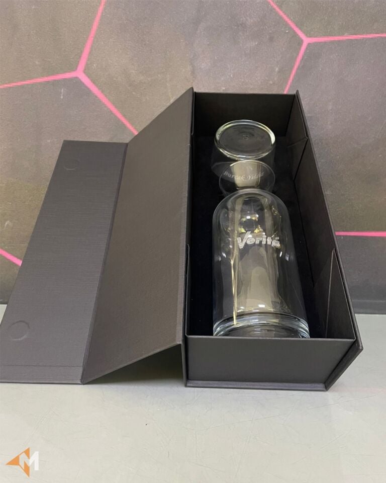 Kutulu Lazer Kazıma Karaf Seti