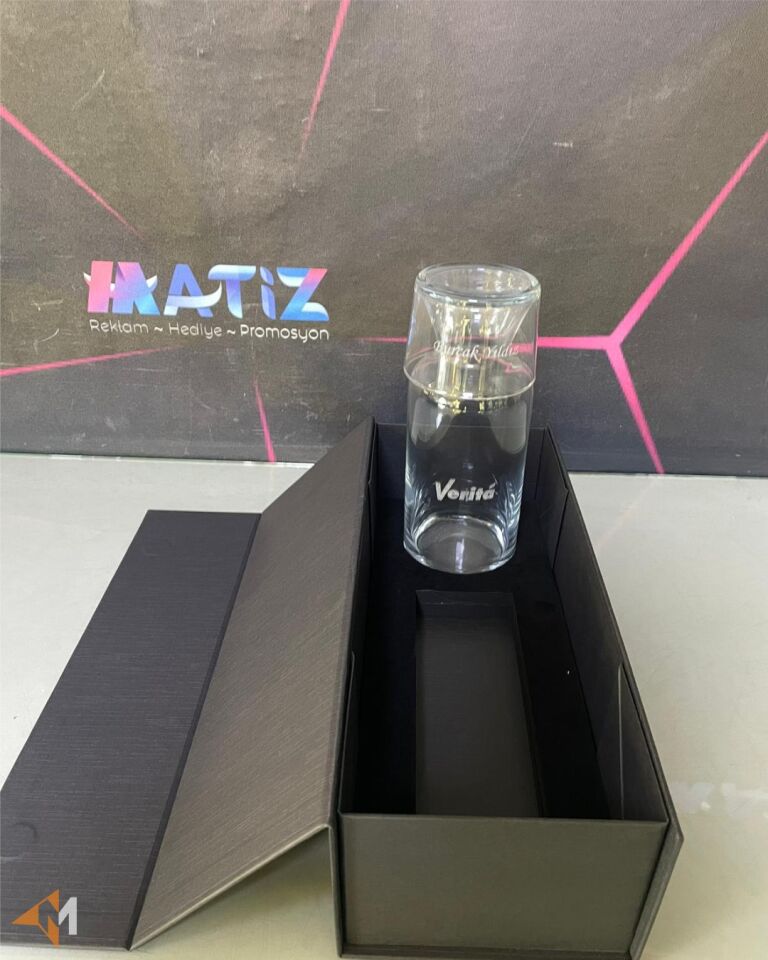 Kutulu Lazer Kazıma Karaf Seti