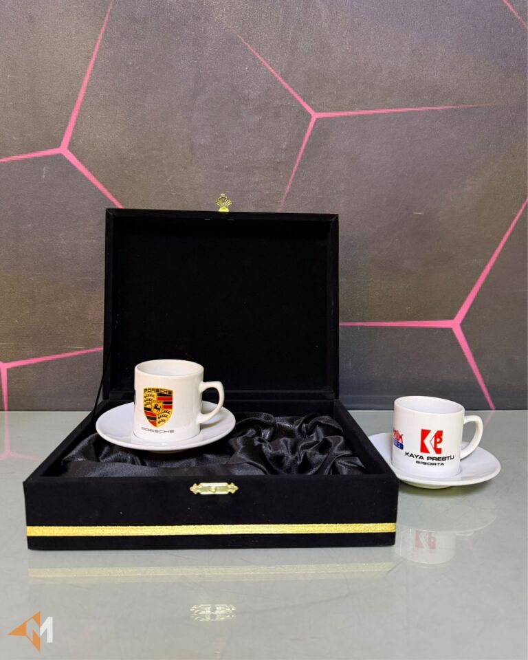 İkili Kadife Kutulu Fincan Seti