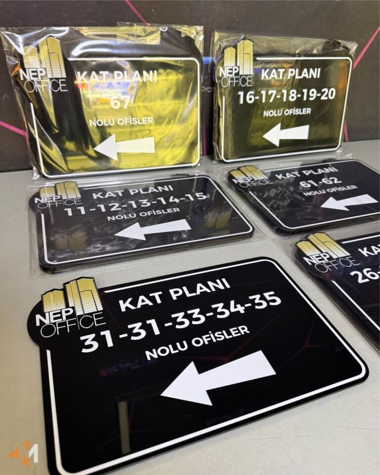 Logonuza Özel Ofis Yönlendirme Tabelası