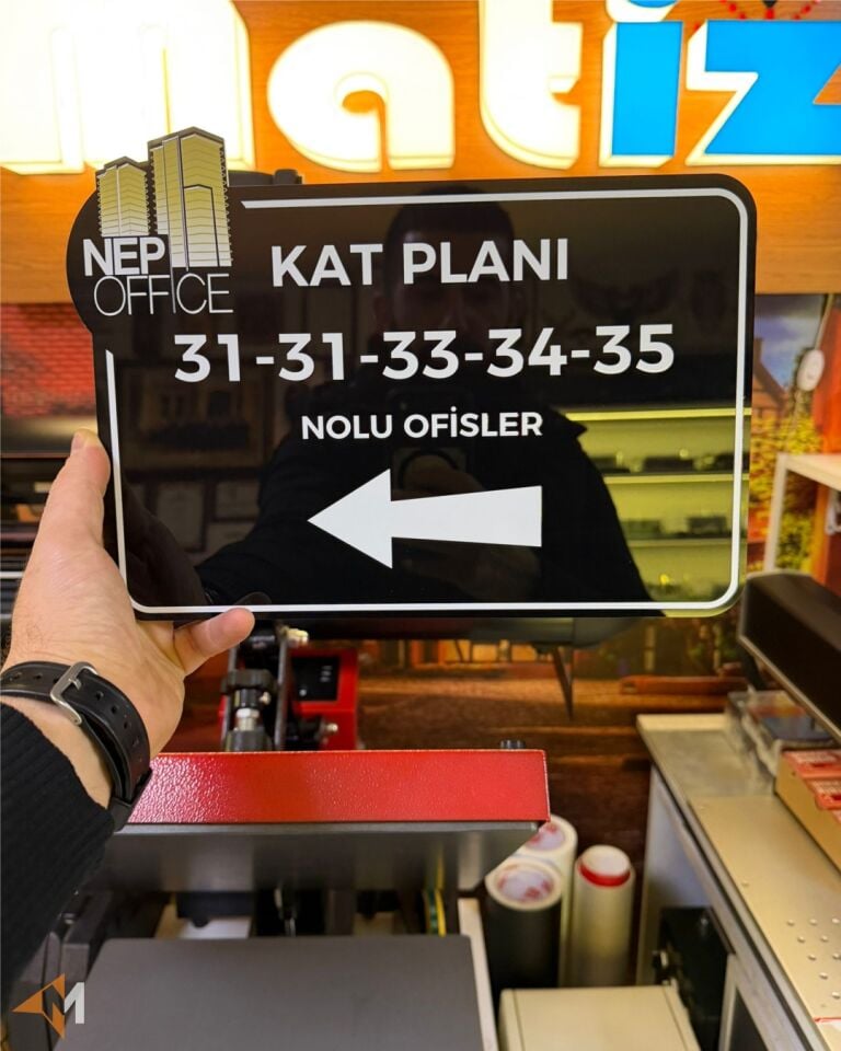 Logonuza Özel Ofis Yönlendirme Tabelası