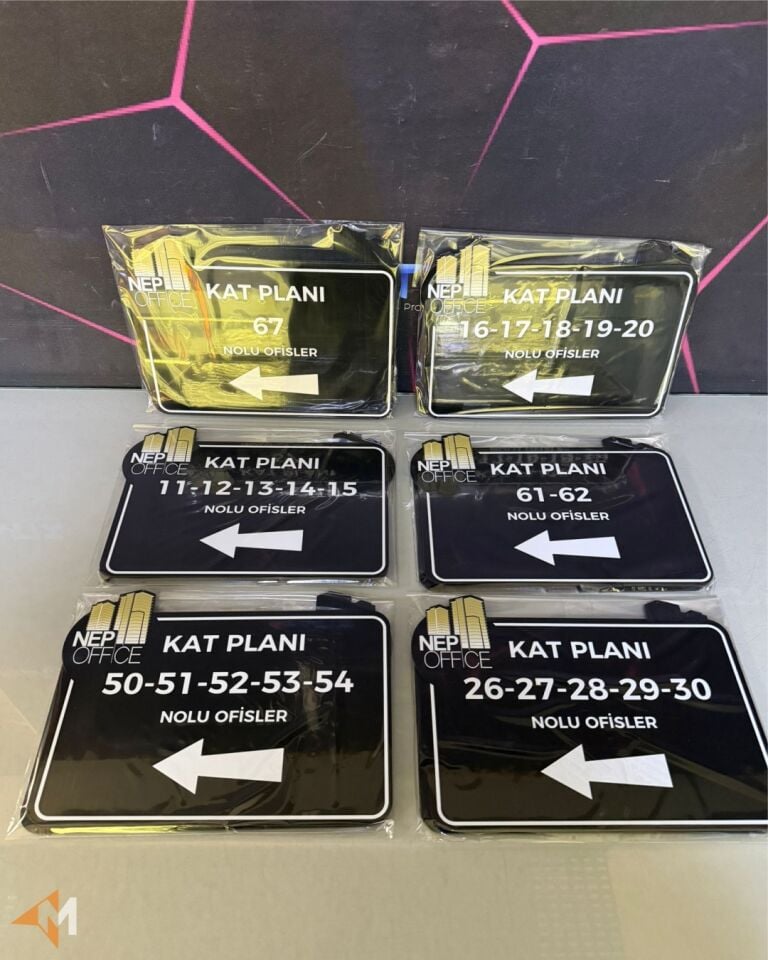 Logonuza Özel Ofis Yönlendirme Tabelası