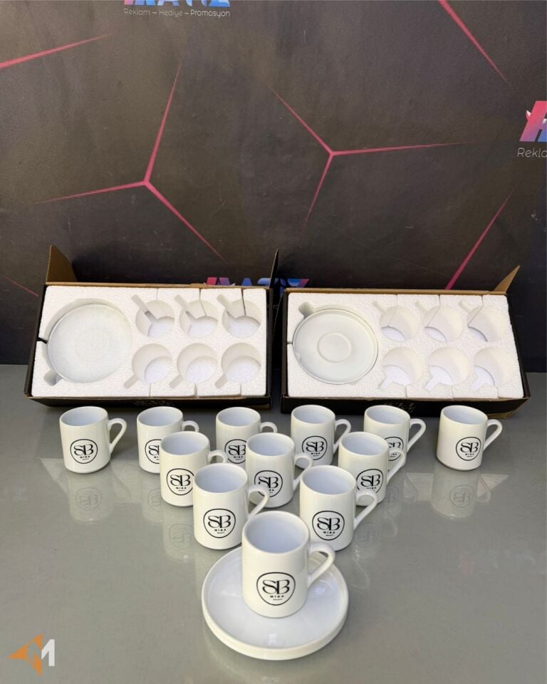 48 Parça Logo Baskılı Ofis Seti