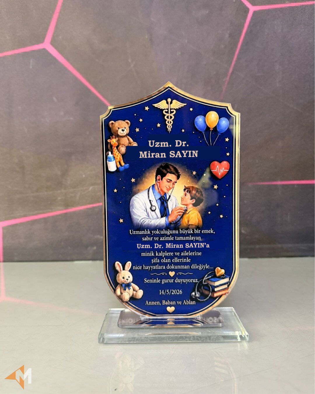 Akrilik Özel Üretim Plaket