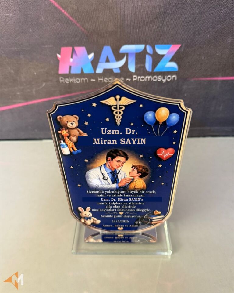 Akrilik Özel Üretim Plaket