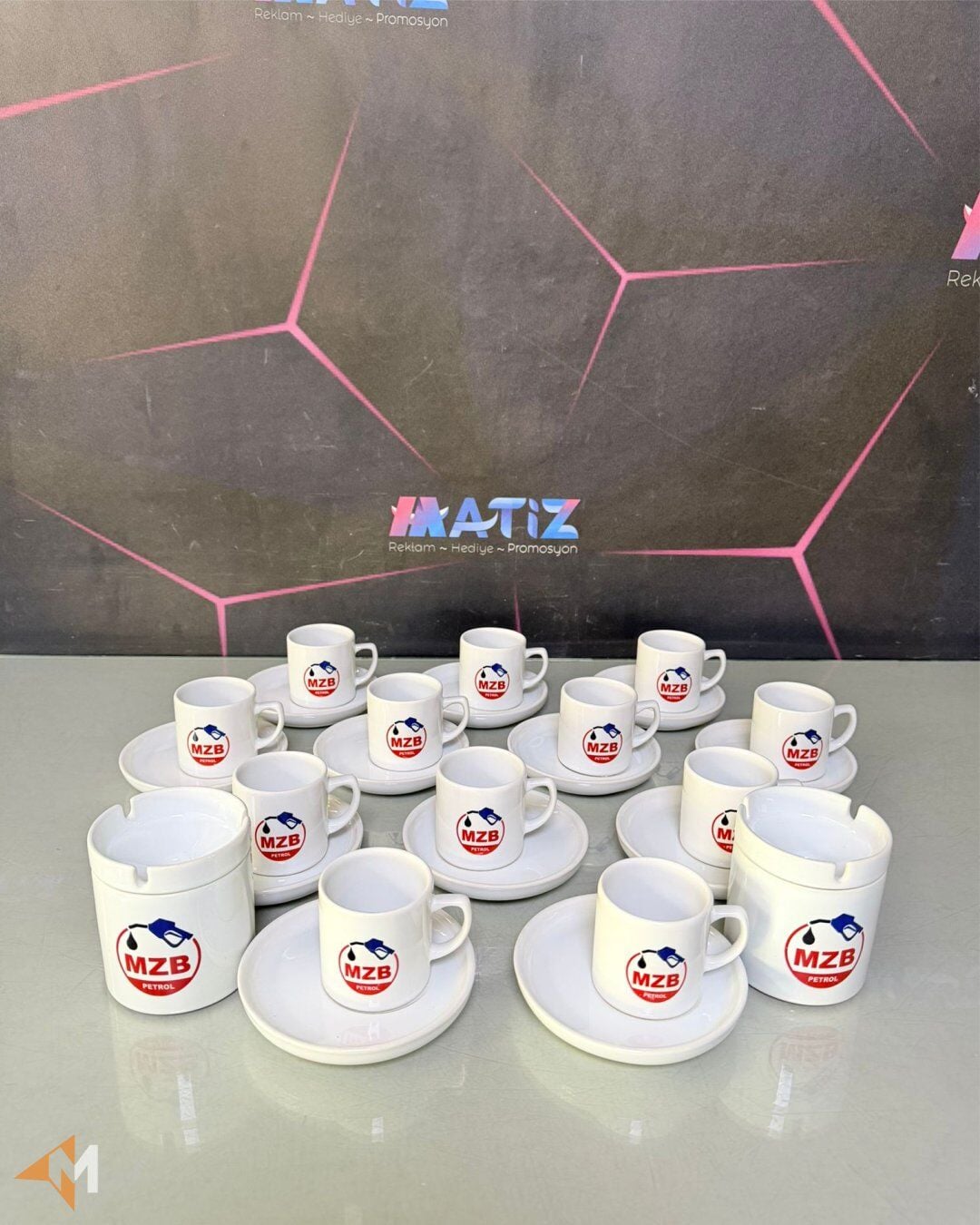 40 Parça Logo Baskılı Ofis Seti