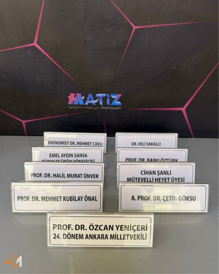 Pleksi Büküm İsimlik