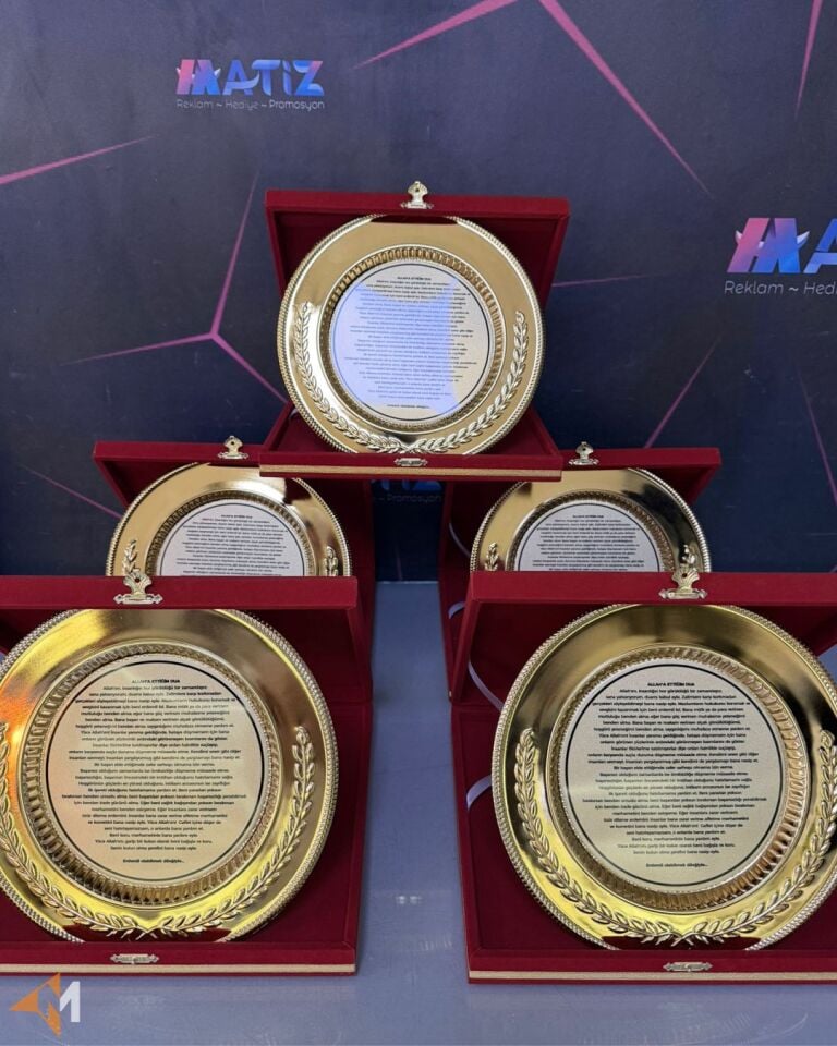 Kadife Kutulu Tabak Plaket