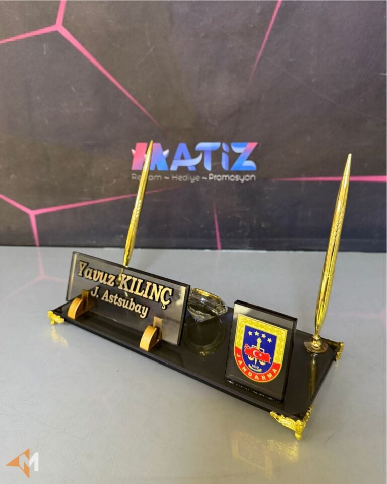 Jandarma Logolu Bronz İsimlik