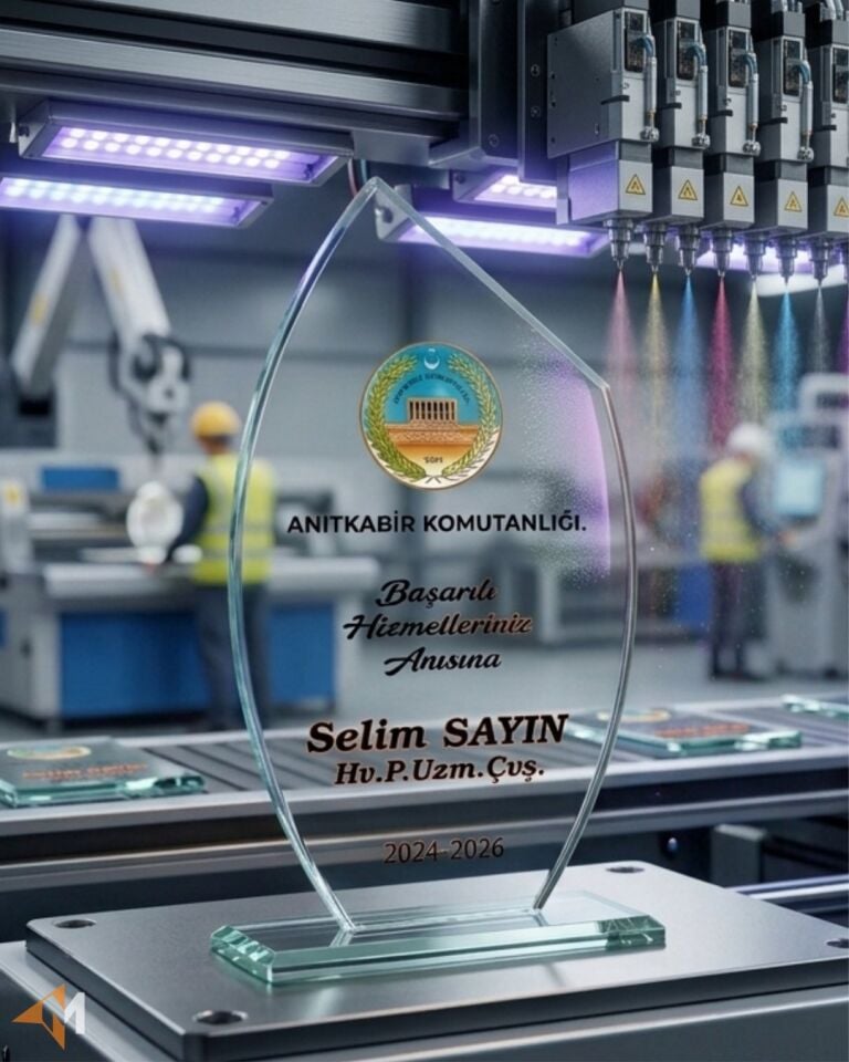 Damla Cam Plaket