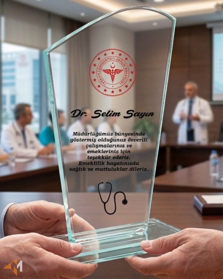 Doktora Özel Plaket